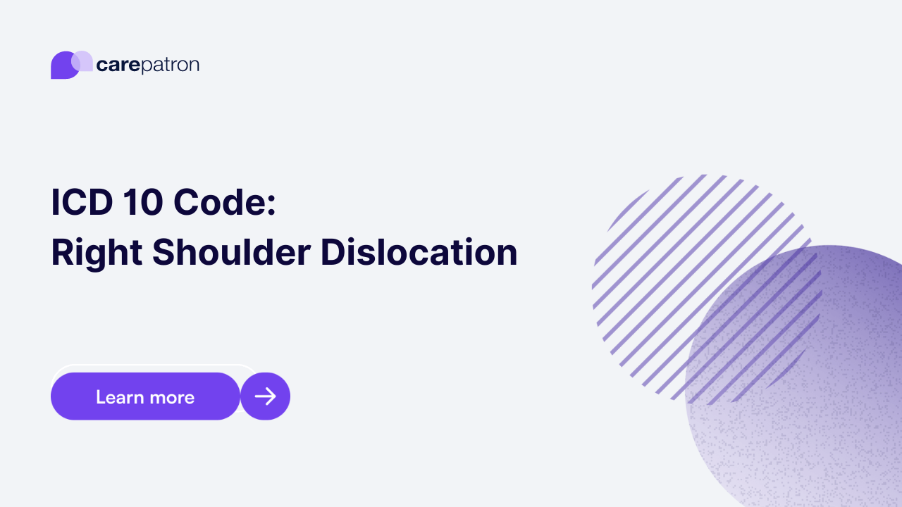 Right Shoulder Dislocation ICD10CM Codes 2023